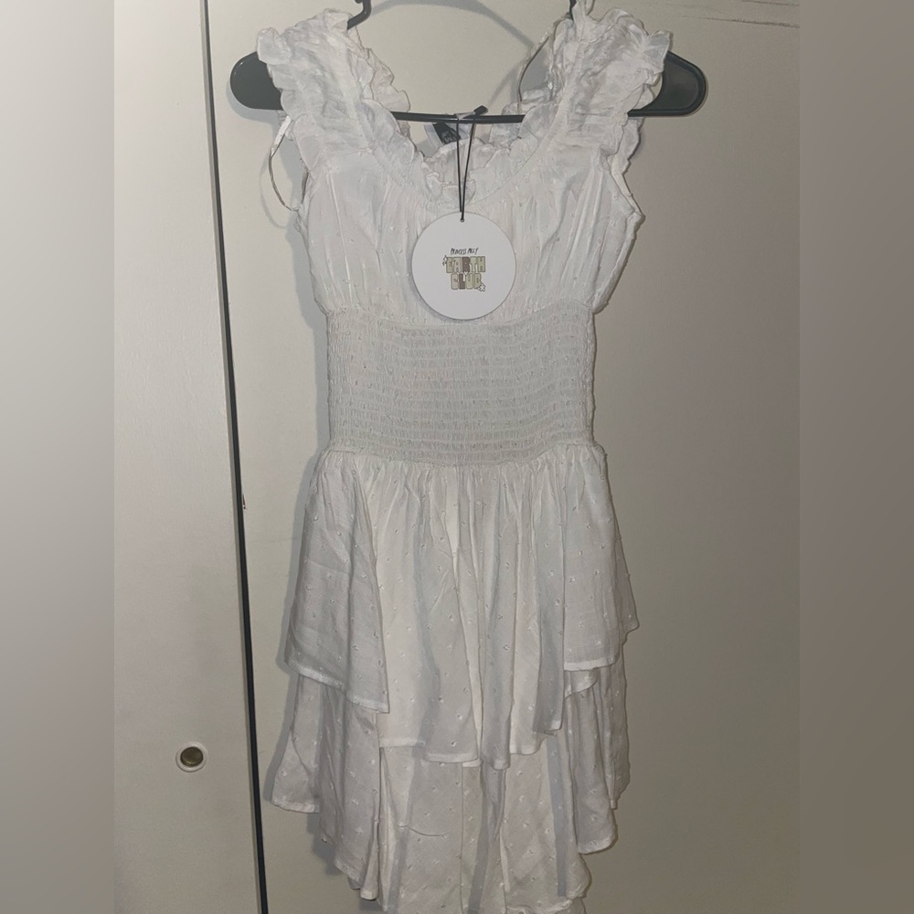 THE LOVE GALORE ROMPER WHITE LOWER IMPACT